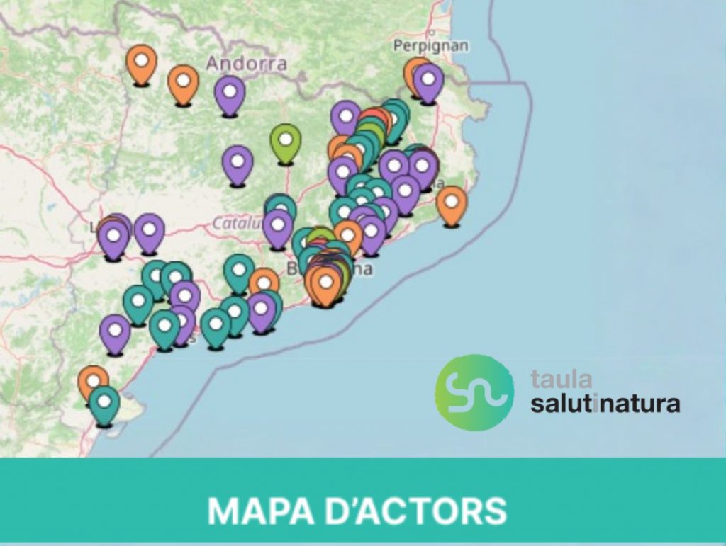 Mapa actors de la Taula Salut i Natura