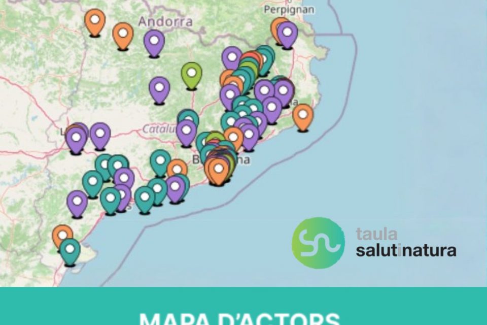 Mapa actors de la Taula Salut i Natura